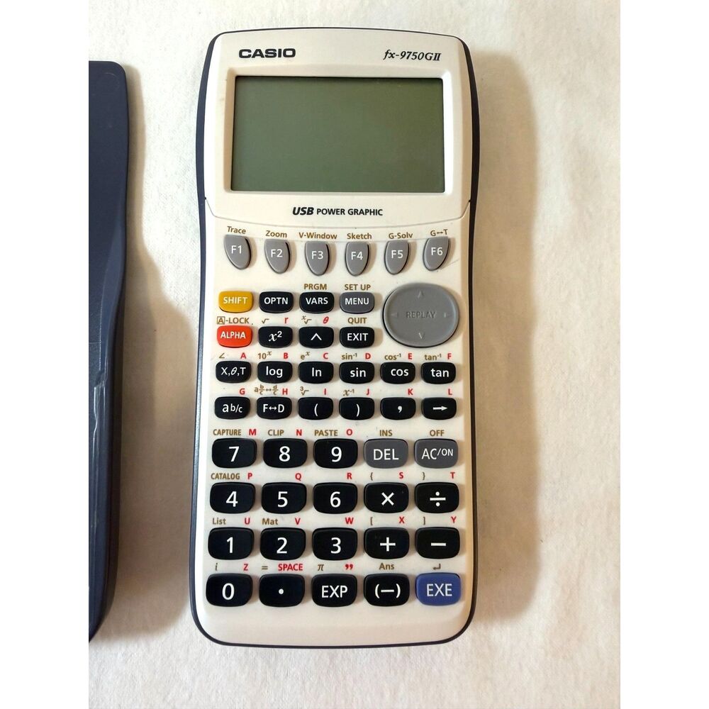 Casio Fx-9750GII Graphing Calculator USB Power Graphic Scientific White